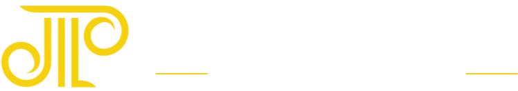 Logo for Joshua E. Palmer, Attorney at Law, with a gold column graphic on a black background