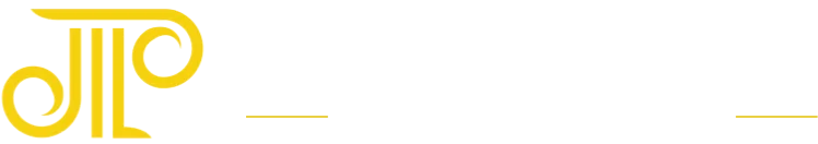 Logo for Joshua E. Palmer, Attorney at Law, with a gold column graphic on a black background